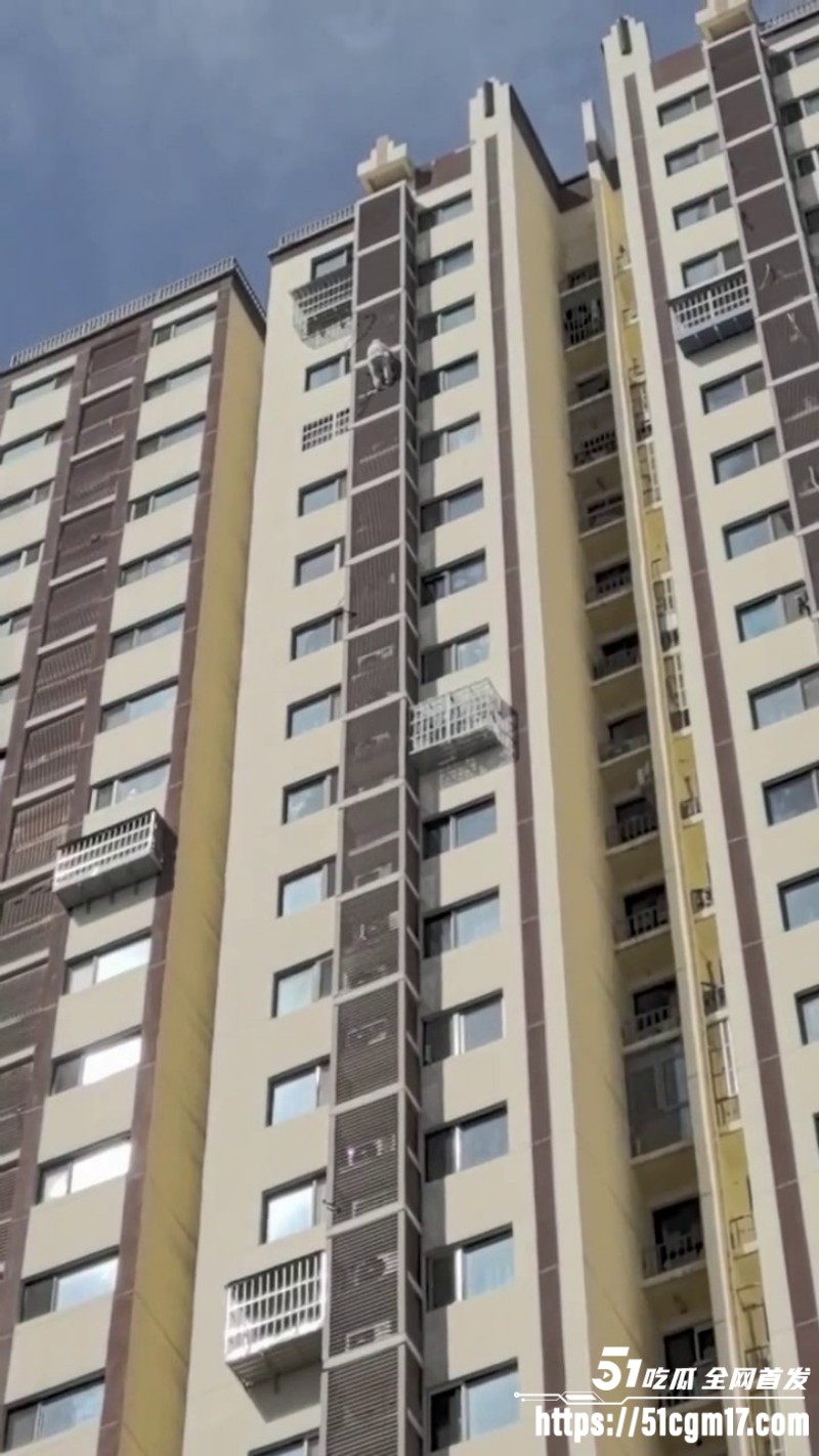 蜘蛛侠老太太全程记录爬楼过程 5