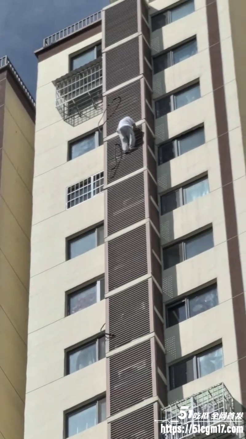 蜘蛛侠老太太全程记录爬楼过程 2