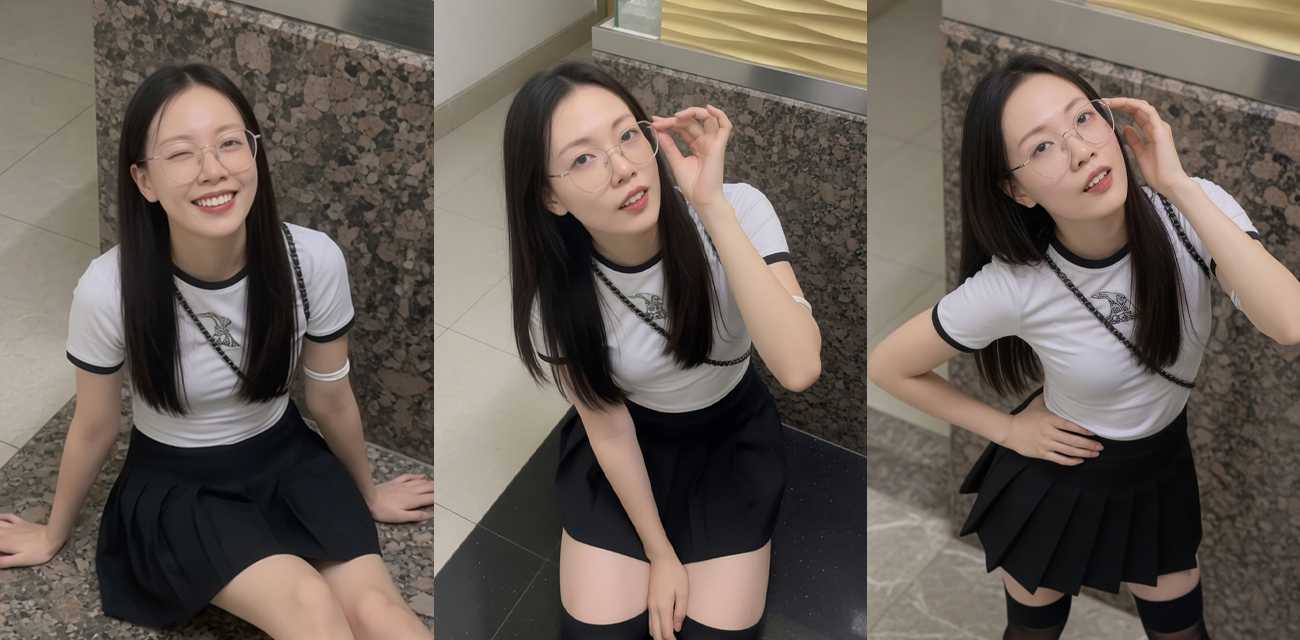 白嫩大学生 刘晓 楼梯间口交自拍 满脸笑意跪舔肉棒 舌尖拉丝吞吐浓精