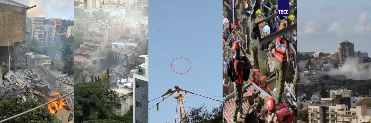 一枚携带450公斤弹头的伊朗导弹击中了以色列北部城市海法的一栋建筑，造成多人被困和受重伤！ - 社会奇闻