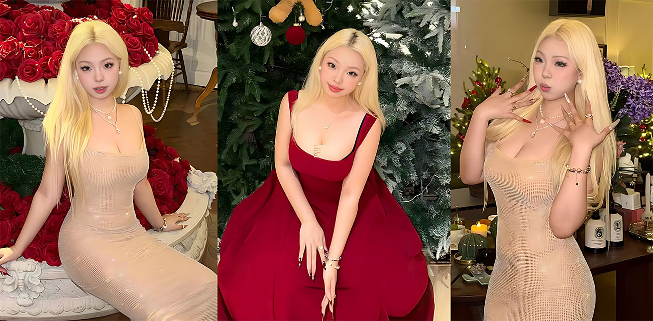 深圳约炮博主 looks199 约炮金发女大 黑丝红裙跪床吃鸡 蒙眼爆操被干到直吐舌头 - 网红明星