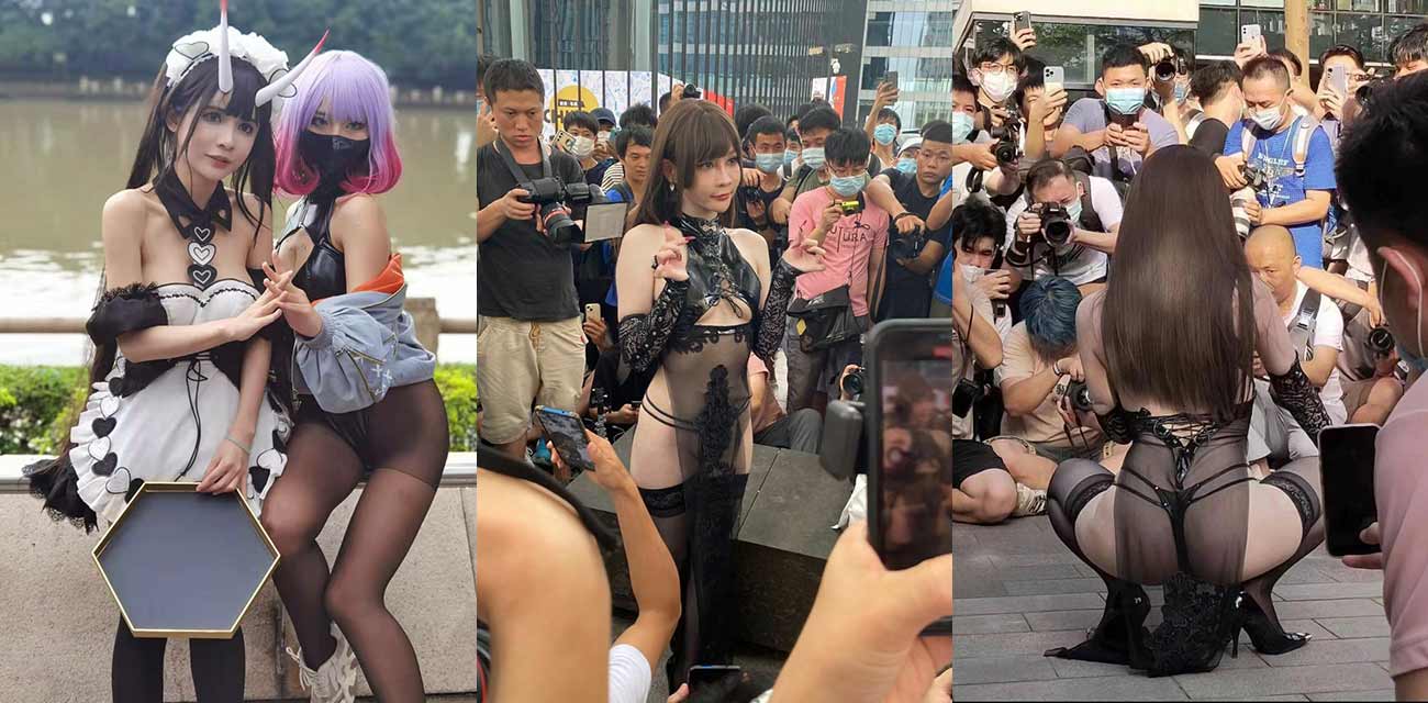 广州萤火虫漫展 大神冒死偷拍 不料翻车被保安现场制服 抄底视频流出！ - 热门大瓜