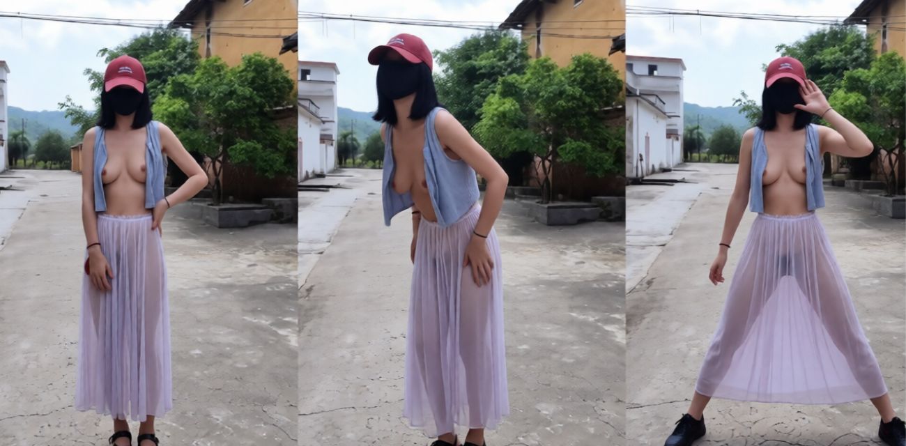 户外露出博主 cikaimoon 把户外当成私人游乐场所 薄纱半奶身材尽显 暴露天性 - 网红明星