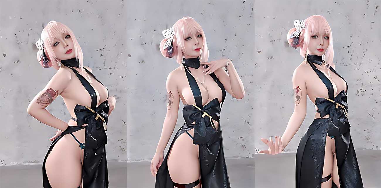 日本知名coser UmekoJ 化身胜利女神Nikke 展现爆乳肥臀下的曼妙身姿！ - 网红明星