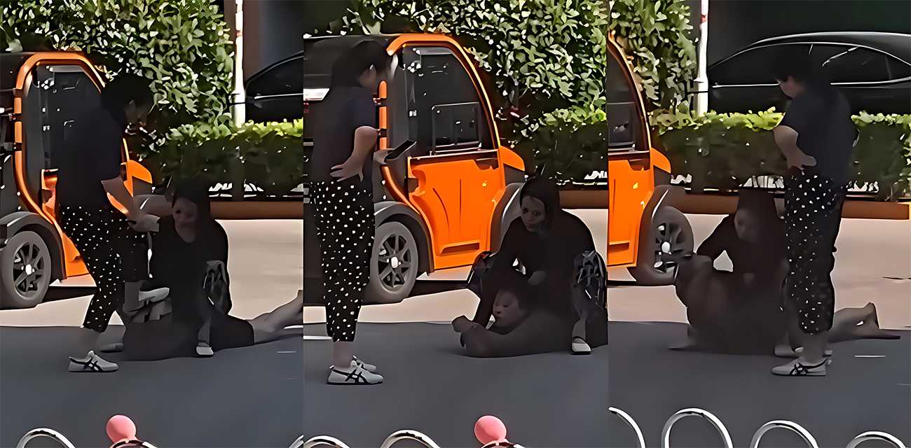 正妻马路怒揍小三 扯头发按在地上疯狂摩擦 场面失控到让人目瞪口呆！ - 社会奇闻