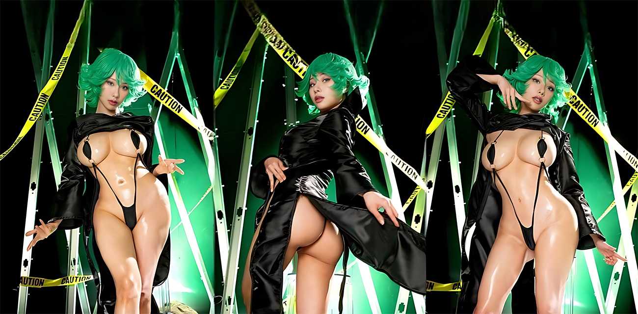 台湾福利姬 雨波HaneAme cos一拳超人龙卷 飒美御姐身姿撩人 肌肤似雪 巨乳晃荡间散发出萎靡韵味！ - 网红明星