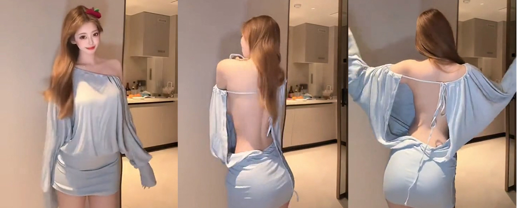 抖音后背摇终局小睡神半球侧漏擦边游山恋