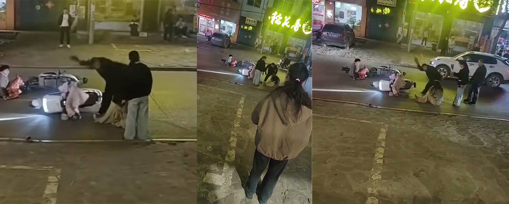 河南平顶山暴力事件15岁女孩被当街暴打