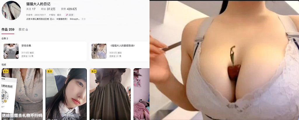 37万粉丝抖音网红猫猫大人的日记私拍超大杯小福利太宠粉