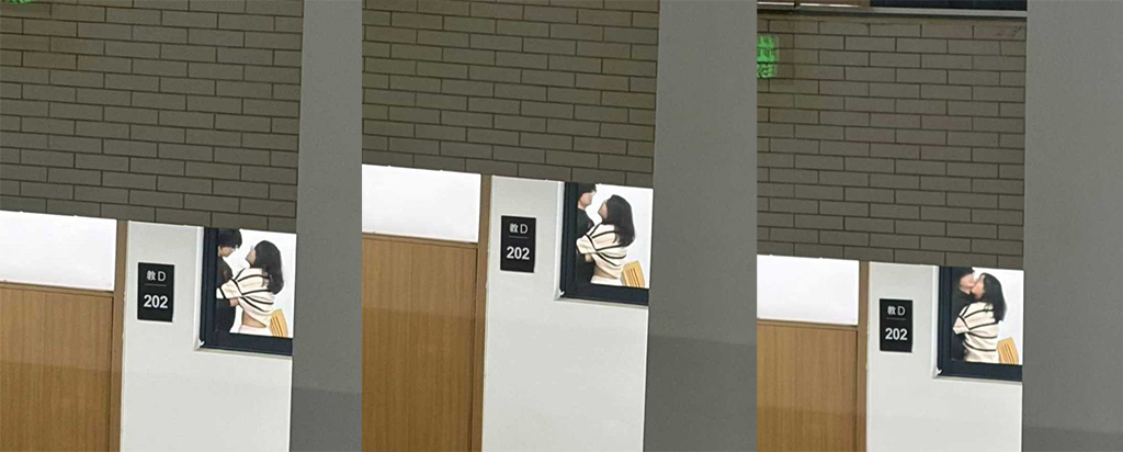 浙江中医药大学天雷勾地火小情侣无人教室上演成人内容