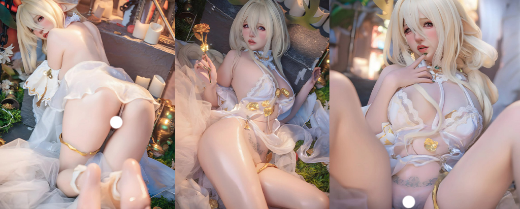 阿薰kaOri[18+福利姬coser写真集]金狮cosplay碧蓝航线[90p+5v]（共90张图片）
