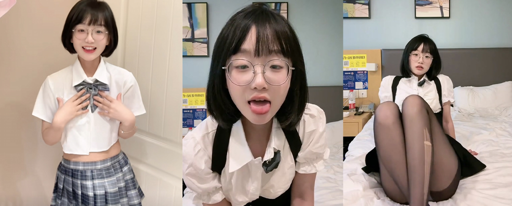 62万粉丝抖音擦边女网红王胜利极品反差眼镜娘私拍福利视频