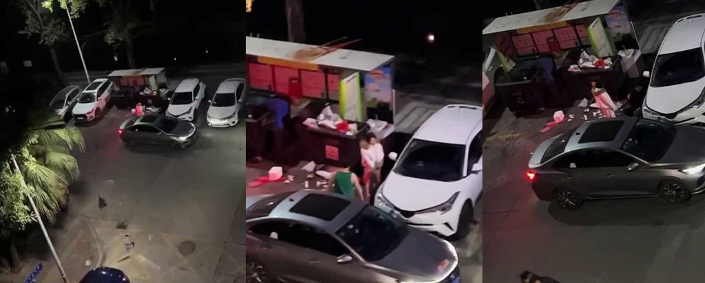 海王渣女当街翻车6年男友与4年男友不慎碰面