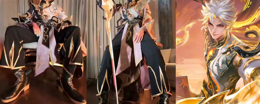 王者荣耀大危机国服耀男coser下场拍片场面极度辣眼