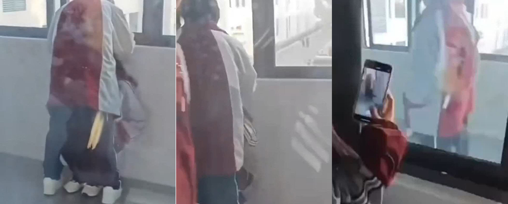 江苏淮阴大专职校教室走廊吃鸡事件大学生情侣当众口活