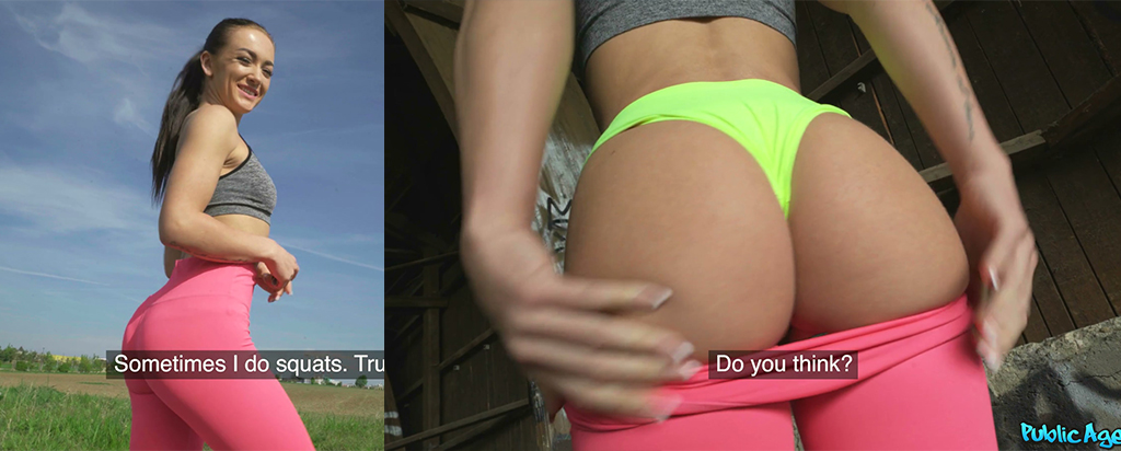 海外版真心话大冒险捷克街头搭讪爱健身的少妇这么反差